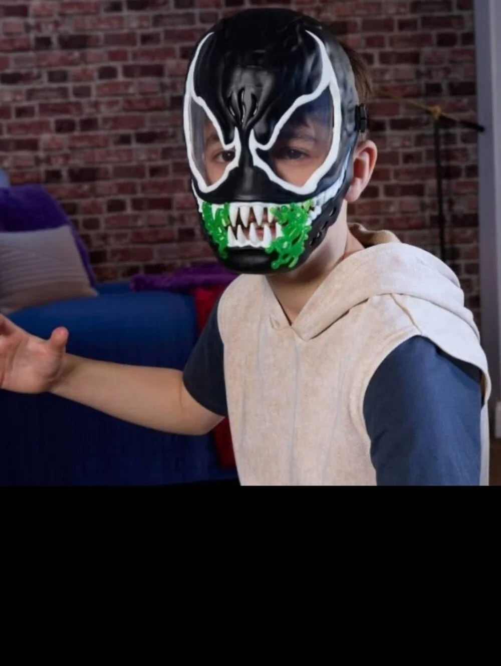 Marvel Spider-Man Venom Black Kids Costume Mask